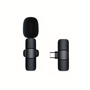 Wireless Noise cancelation Lavalier Microphone for IOS and Android