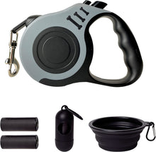 Load image into Gallery viewer, Retractable Dog Leash Automatic Telescopic Tractor Dog Tape, Pet Tape 10/16 FT Durable and Convenient, with Folding Bowl, Dispenser, Rubbish Bags, Suitable for Small and Medium Dogs