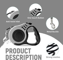 Load image into Gallery viewer, Retractable Dog Leash Automatic Telescopic Tractor Dog Tape, Pet Tape 10/16 FT Durable and Convenient, with Folding Bowl, Dispenser, Rubbish Bags, Suitable for Small and Medium Dogs