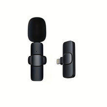 Load image into Gallery viewer, Wireless Noise cancelation Lavalier Microphone for IOS and Android