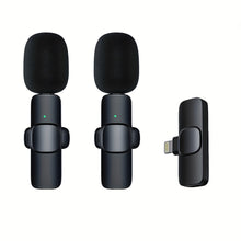 Load image into Gallery viewer, Wireless Noise cancelation Lavalier Microphone for IOS and Android