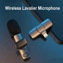 Load image into Gallery viewer, Wireless Noise cancelation Lavalier Microphone for IOS and Android